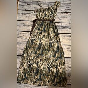 Mudd Blue and Green Patterned Dress